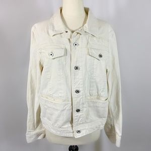 G STAR WHITE DENIM JACKET